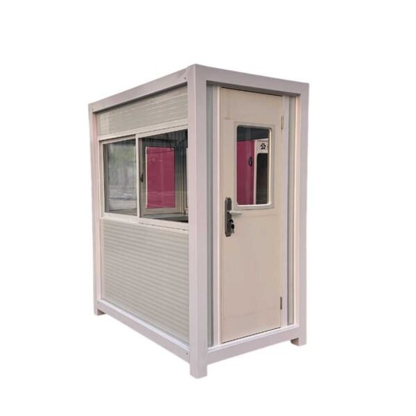 1-min_14bf9653-36a9-4862-9ad4-d6d114ead572_900x.jpg Grey Guard Shack With AC - 4×6 ft Security Booth