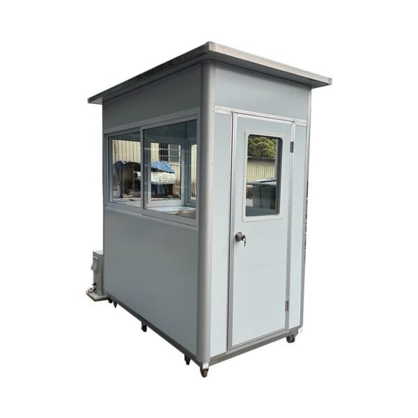 1-min_7cd2d5a2-70ed-4096-b10e-24890bb4c163_900x.jpg Light Grey Guard Booth With AC - 6.5×6.5 ft Model 1