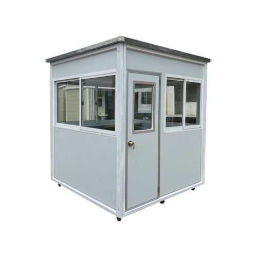 1-min_900x.jpg Light Grey Guard Booth With AC - 6.5×6.5 ft Model 1