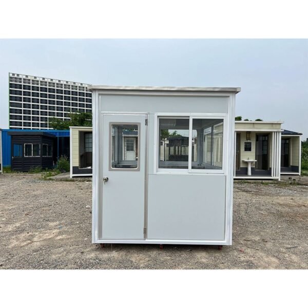 2-min_bae83bb1-cb7d-4b3a-890a-60e7d347844d_900x.jpg Light Grey Guard Booth With AC - 6.5×6.5 ft Model 1