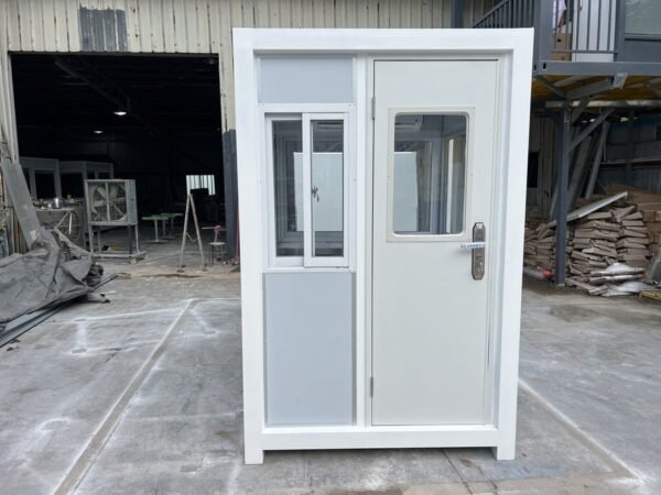 2-min_feb34d4e-b246-4264-a358-12c968f76cdc_900x.jpg Grey Guard Shack With AC - 4×6 ft Security Booth