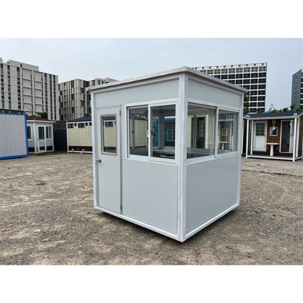 3-min_b0010aa8-d520-4dc2-8c57-6d62cf287776_900x.jpg Light Grey Guard Booth With AC - 6.5×6.5 ft Model 1