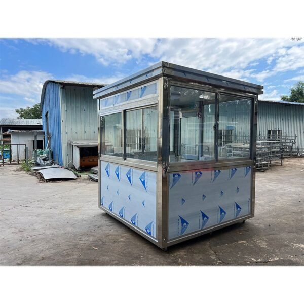 3_5f0b0f19-21cc-4af1-9539-65b7a91fabe2_900x.jpg Stainless Steel Guard Shack With AC - 5×5 ft Security Booth
