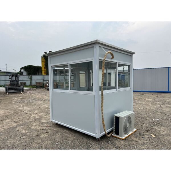 7-min_900x.jpg Light Grey Guard Booth With AC - 6.5×6.5 ft Model 1