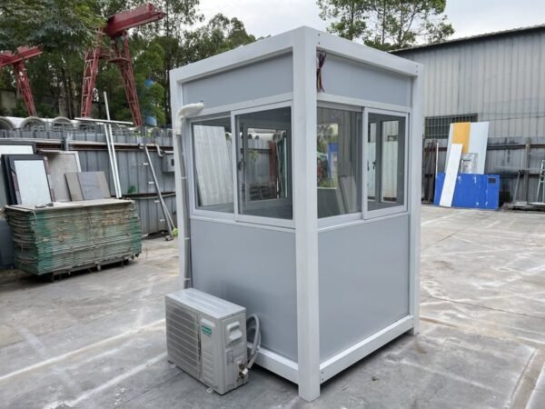 9-min_9421476a-c896-444e-b7b3-31807498ae32_900x.jpg Grey Guard Shack With AC - 4×6 ft Security Booth