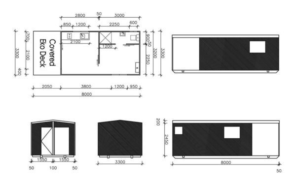 serenity-floorplan-new.jpg 1 Bedroom Portable Cabin with Verandah